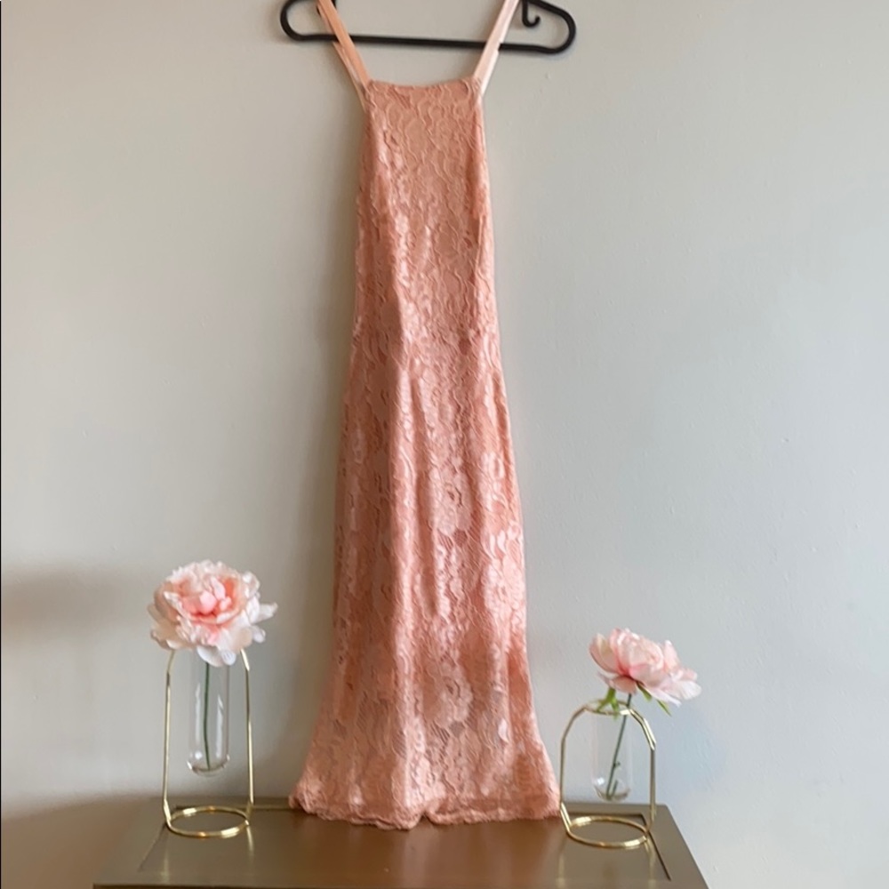 Lulu’s Peach Lace Dress
